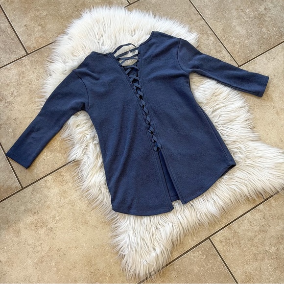 Navy Blue Blouse - Picture 6 of 6